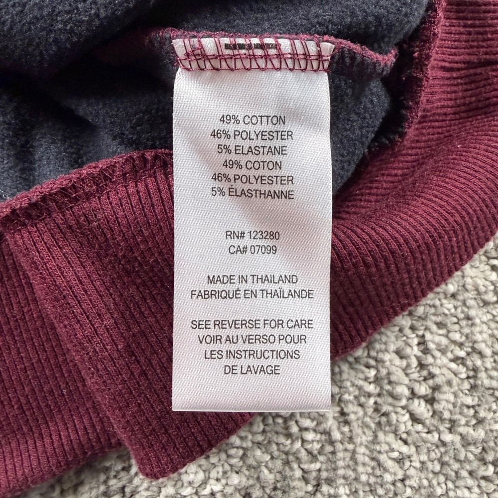 TravisMathew Pullover Men XXXL Burgundy Ritz-Carlton Golf 1/4 Zip Fleece Sweater - Picture 3 of 10